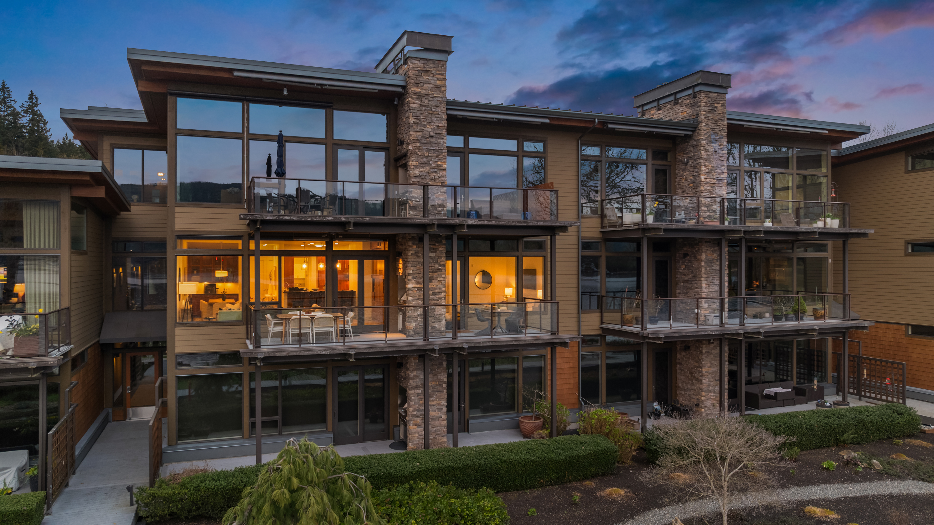 Full building facade with contemporary architecture