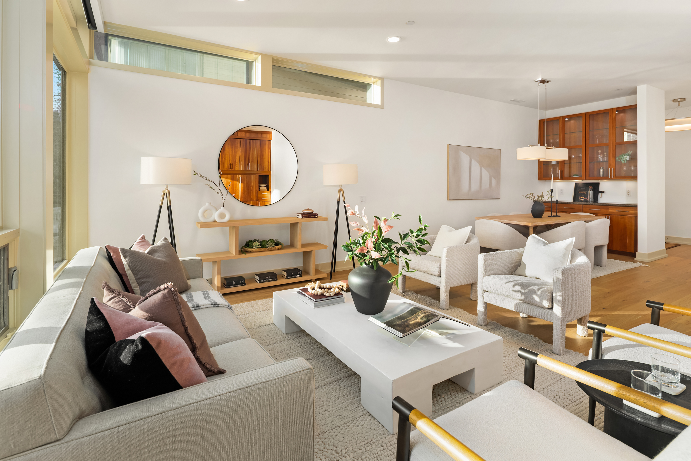 Open plan living kitchen dining